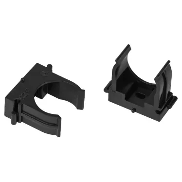 Крепеж клипса для труб прямой монтаж d 25мм черный CLIP-25-B-MP