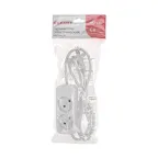Удлинитель STANDARD 2 гнезда, 1,5м, 2х1,0мм², б/з, белый | 13-4000 | REXANT