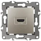 Розетка HDMI, Эра12, перламутр, 12-3114-15