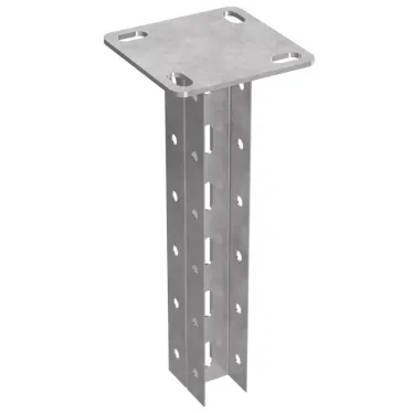 Стойка двойная потолочная для средних нагрузок 35х30х600 пятка 120х120