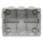 Коробка распаячная КМР-050-041пк пылевлагозащищенная10 мембранных вводов уплотнительный шнур прозрачная крышкой (150х110х70) PROxima