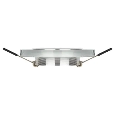 Светильник декор стекло круглое MR16,12V/220V, 50W, хром/серебряный блеск DK7 CH/SHSL