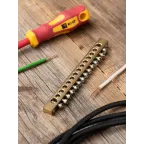 Шина PEN ноль-земля 6х9мм 14 отверстий латунь крепеж по краям PROxima