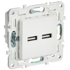 SKANDY Розетка USB A+A 3,1А SK-R15W арктический белый IEK