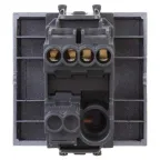 Avanti Выключатель одноклавишный, модульный Закаленная сталь 2 модуля