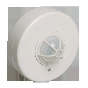 Датчик движения ДД 024 белый, макс. нагрузка 1100Вт, угол обзора 120-360гра, дальность 6м, IP33, IEK