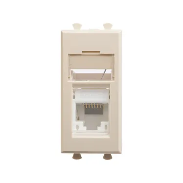 Компьютерная розетка ''Ванильная дымка'' ''Avanti'' RJ-45 модульная, кат. 6, 1 мод