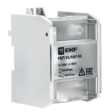 Блок распределительный проходной РБП 95 (1х95 - 4х16мм2) 232/100 А PROxima