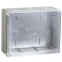 Коробка КМ41346 распаячная для открытой проводки 240х195х90мм IP55 (RAL7035 монтажная плата кабельные вводы 5 шт)