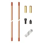 Комплект вертикального заземлителя 3м D14.2мм омеднённая сталь