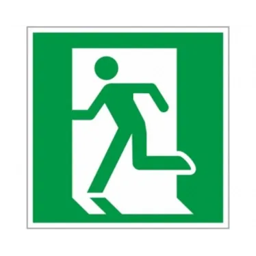 Знак ''Выход здесь'' (левосторонний) 200х200мм PROxima