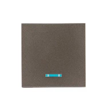 Валенсия лицевая панель выключателя 1-кл. с индикатором 10А графит