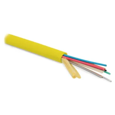 Кабель волоконно-оптический 9/125 (SMF-28 Ultra) одномодовый. 144 волокна. безгелевые микротрубки 1.1 мм (micro bundle). для внутренней прокладки. LSZH. нг(А)-HF. –30C – +70C. Желтый