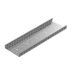 Промышленный лоток кабельный перфорированный 500х60х3000, толщина 2,0 мм, Сендзимир цинк