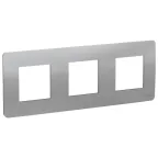 Unica Studio Алюминий Рамка 3-ая | NU200630 | Schneider Electric