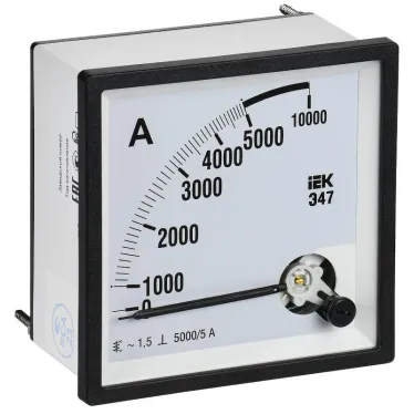 Амперметр Э47 5000/5А класс точности 1,5 96х96мм