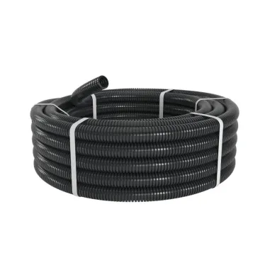 Труба ПА 6 гофр., HF, DN36мм, RoHS, HB, Dвн 36,3 мм, Dнар 42,5 мм, цвет чёрный, без протяжки