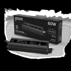 Блок питания для светодиодной ленты 60 Вт AC 100-264В Uвых 12В IP67 180х72х45мм Black Gauss