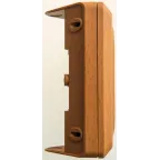 ЭТЮД Розетка угловая двойная открытой установки без заземления без шт. 16А 250B, бук