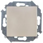 Выключатель проходной с 3-х мест (перекрёстный), 16А, 250В, винтовые зажимы, шампань