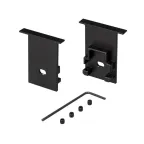 Заглушка SL-COMFORT-2542-F BLACK c отверстием (ARL, Металл)