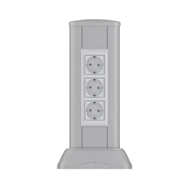 Миниколонна алюминиевая 0.35м серый металлик RAL 9006