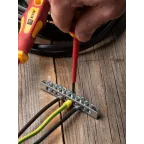 Шина PEN ноль-земля (6x9мм) 10 отв. цинк крепеж покраям