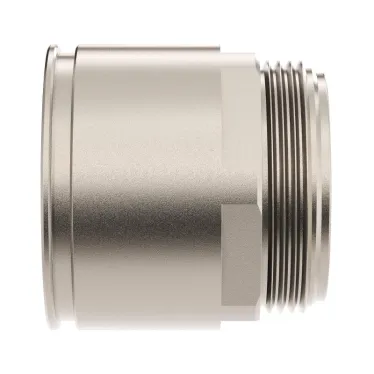 Муфта труба-коробка D-50мм IP66/IP67 М50х1.5 никелированная латунь