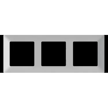 Valena LIFE Рамка 3 поста алюминий универсальная