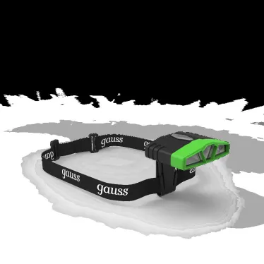 Фонарь светодиодный налобный 5 Вт 180 лм Черный IP40 аккумуляторный Li-ion 500мАч GFL Gauss