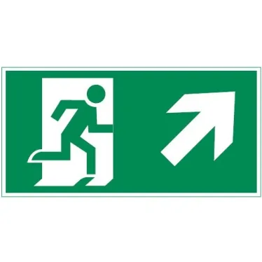 пиктограмма "ФИГУРА / СТРЕЛКА ВПРАВО ВВЕРХ" 400х200мм для аварийно-эвакуационного светильника Vault | V5-EM03-60.013.023 | VARTON