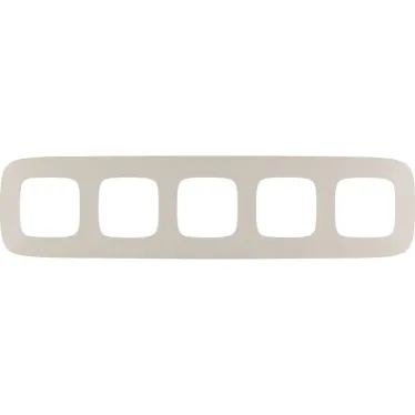 Valena ALLURE Рамка 5 постов слоновая кость универсальная