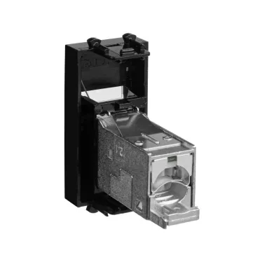 Avanti Компьютерная розетка Черный квадрат RJ-45 модульная, кат. 6 экран, 1 мод