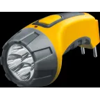 Фонарь светодиодный NPT-CP03-ACCU 4LED аккумуляторный с вилкой для зарядки пластик