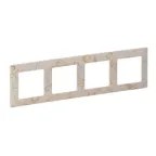Valena LIFE Рамка 4 поста Ампир бежевый универсальная
