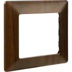 Valena LIFE Рамка 1 пост темное дерево универсальная