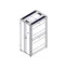 Шкаф Uniprom. 42U-800/1200. боковые панели 4шт. черный