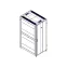 Шкаф Uniprom. 42U-800/1200. боковые панели 4шт. черный