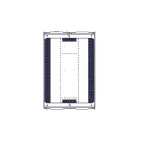 Шкаф Uniprom. 42U-800/1200. боковые панели 4шт. черный