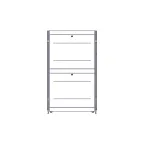 Шкаф Uniprom. 42U-800/1200. боковые панели 4шт. черный