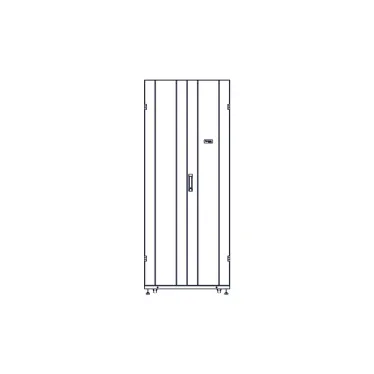 Шкаф Uniprom. 42U-800/1200. боковые панели 4шт. черный