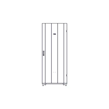 Шкаф Uniprom. 42U-800/1200. боковые панели 4шт. черный
