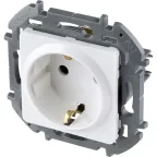 Розетка 2К+З немецкий стандарт 16 А 250 В INSPIRIA белая