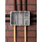 Коробка распаячная КМР-050-042пк пылевлагозащищенная 10 мембранных вводов уплотнительный шнур прозрачная крышка (190х140х70) PROxima