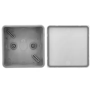 Коробка распределительная KMP-030-035 с крышкой (85х85х40) для прямого монтажа без мембр. вводов серая IP54 EKF