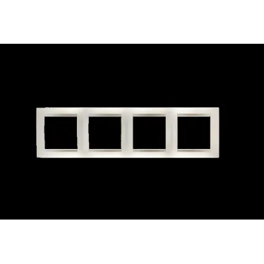 Рамка на 4 поста шампань 15