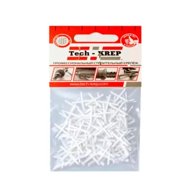 Крестик для плитки 1,5 мм (100 шт) - пакет Tech-Krep