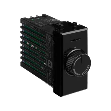 Avanti Диммер поворотный ''Черный квадрат'', 16A, 1 модульный