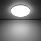 Светильник светодиодный ДВО 18 Вт 1800 лм 4000К AC 220В IP20 круг D120х27мм монт d106мм Пластик безрамочный Frameless Gauss