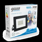 Прожектор светодиодный ДО 20 Вт 1800 лм 6500К AC 220В IP65 105х118х27мм Elementary Gauss